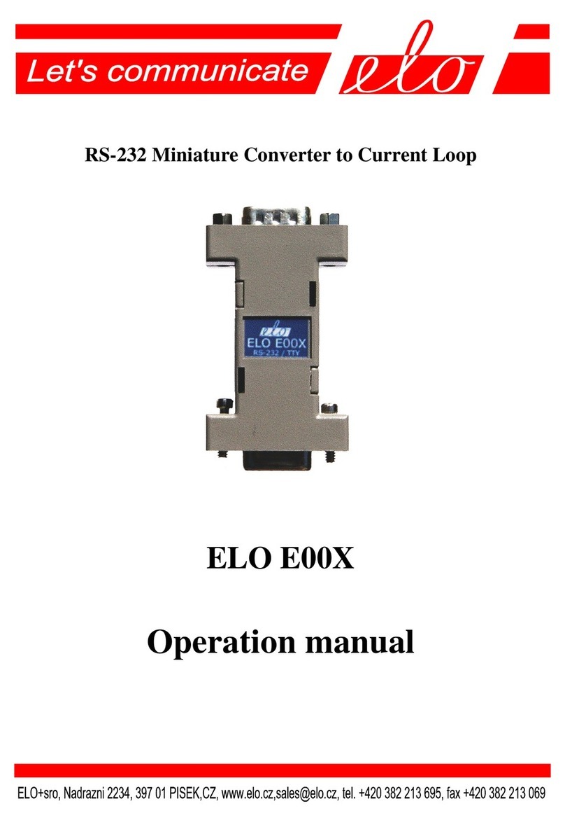 Elo TouchSystems ELO E00X Manual de usuario