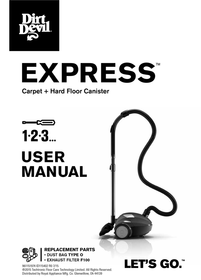 Dirt Devil SD30070 Manual de usuario