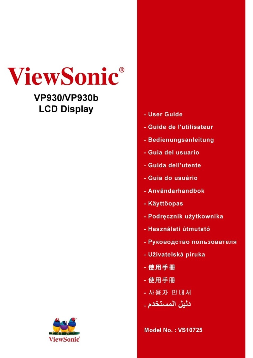ViewSonic VP930 Manual de usuario