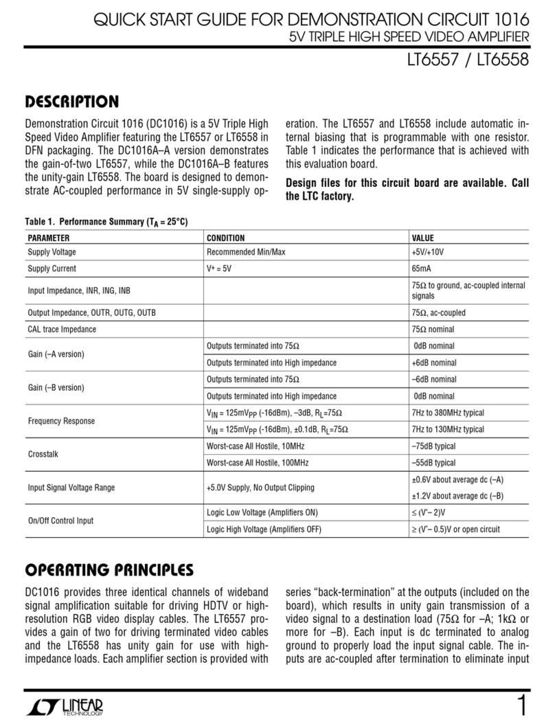 Linear LT6557 Manual de usuario