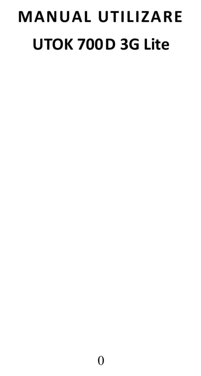 UTOK 700D 3G LITE Manual de usuario