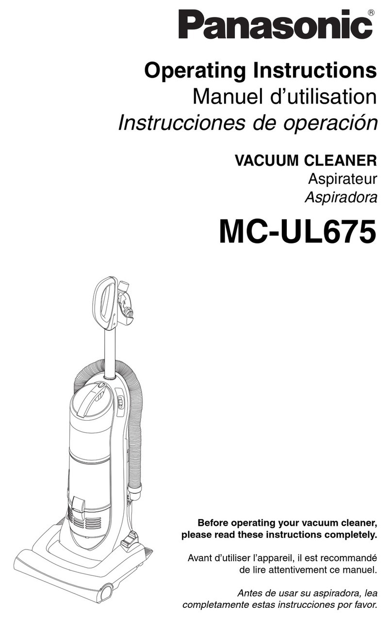 Panasonic MCUL675 - UPRIGHT VAC - MULTI LANGUAGE Manual de usuario