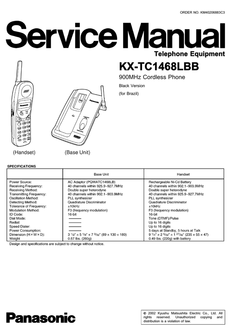 Panasonic KX-TC1468LBB Manual de usuario Panasonic KX-TC1468LBB Manual de usuario