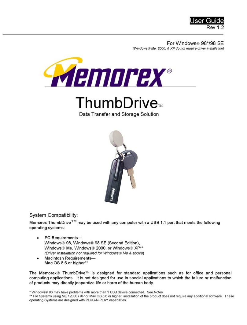 Memorex thumbdrive Manual de usuario