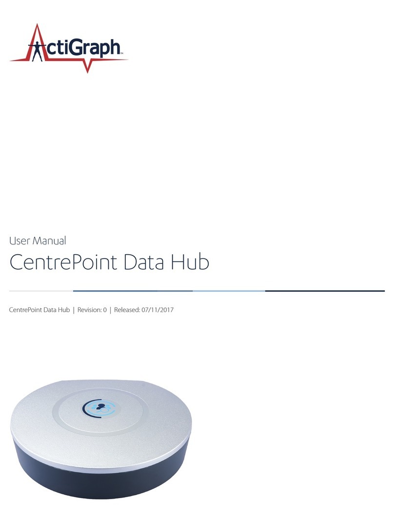 ActiGraph CentrePoint Data Hub Manual de usuario ActiGraph CentrePoint Data Hub Manual de usuario