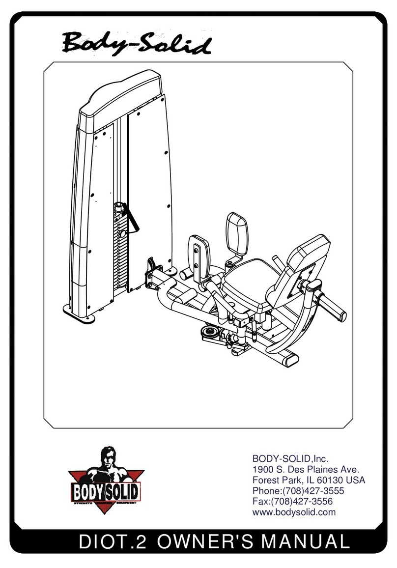 Body Solid DIOT.2 Manual de usuario Body Solid DIOT.2 Manual de usuario