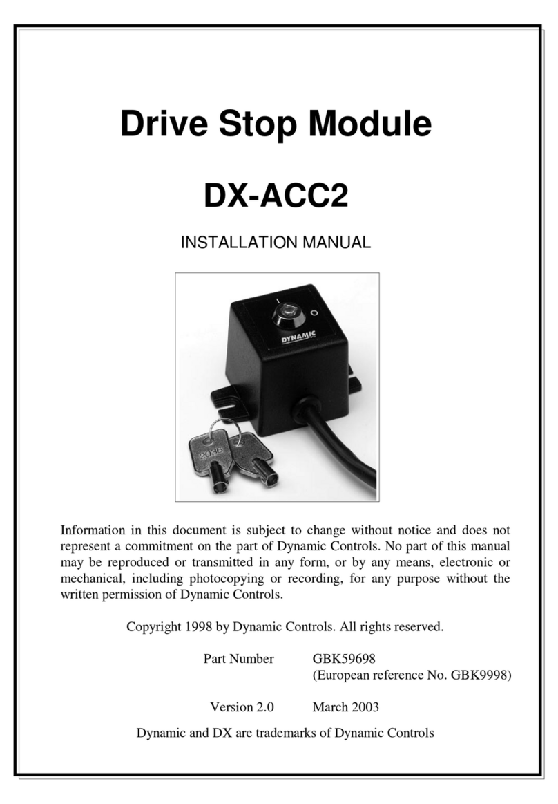 Dynamic Controls DX-ACC2 Manual de usuario