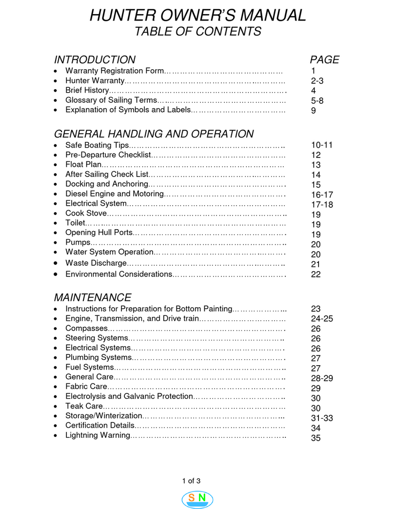 Hunter 386 Manual de usuario
