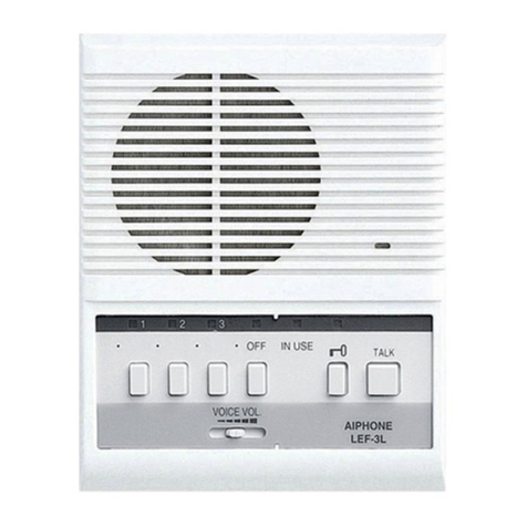 Aiphone LEF-3L Manual de usuario Aiphone LEF-3L Manual de usuario