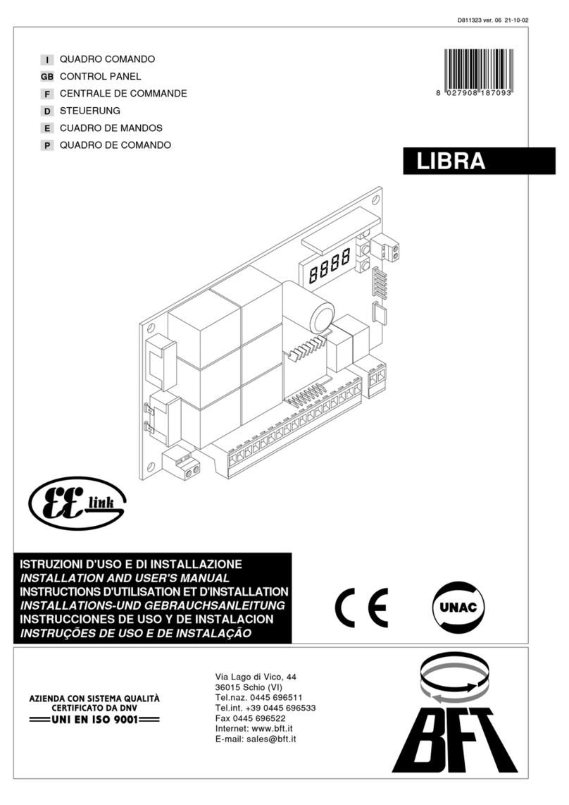 BFT LIBRA Manual de usuario