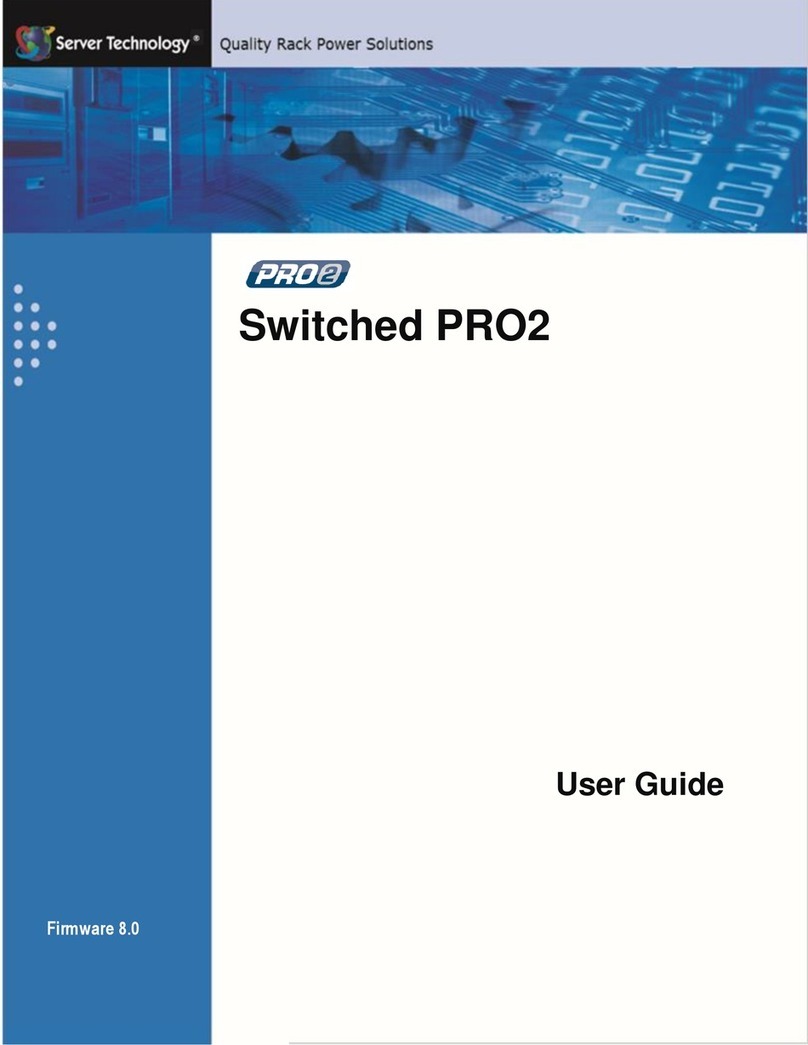 Server Technology switched pro2 Manual de usuario