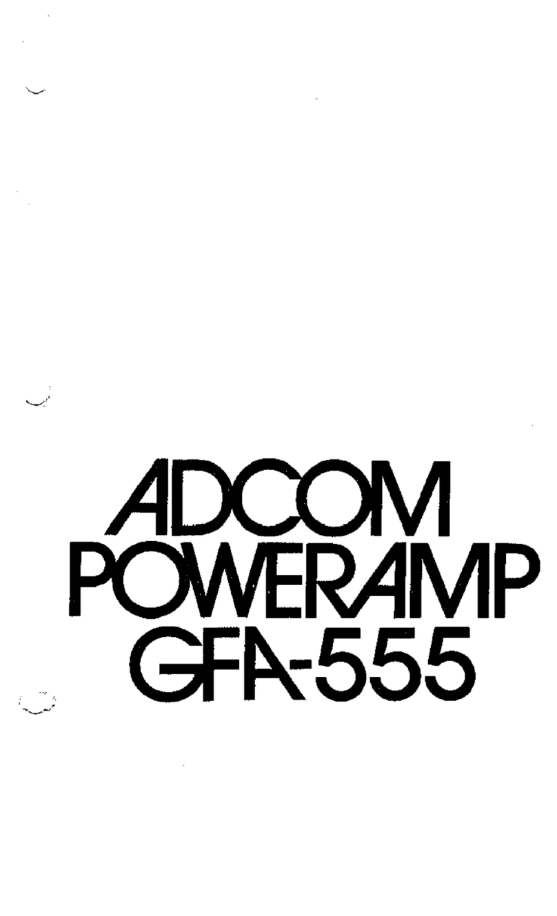 Adcom GFA-555 Manual de usuario
