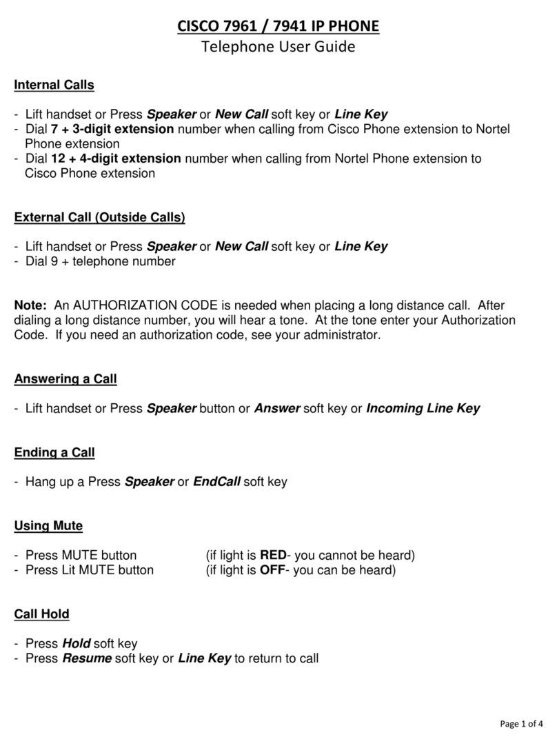 Cisco 7961 Manual de usuario
