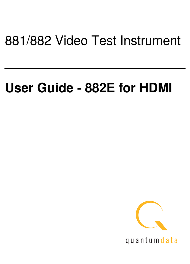 Quantum Data 881 Manual de usuario