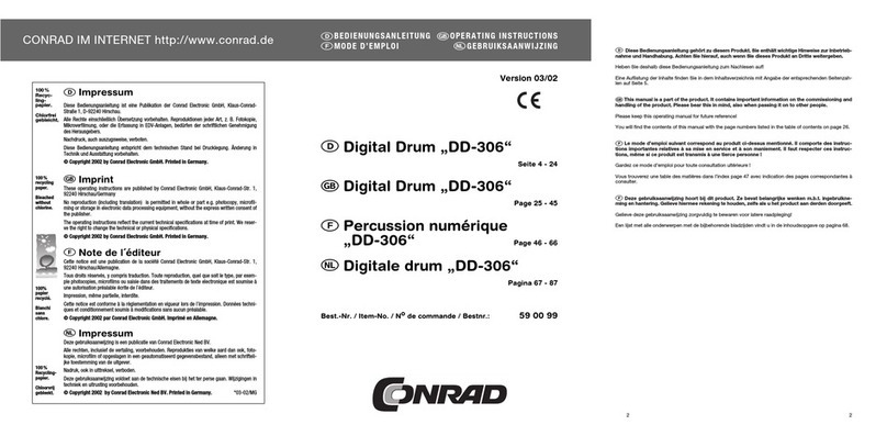 Conrad dd-306 Manual de usuario