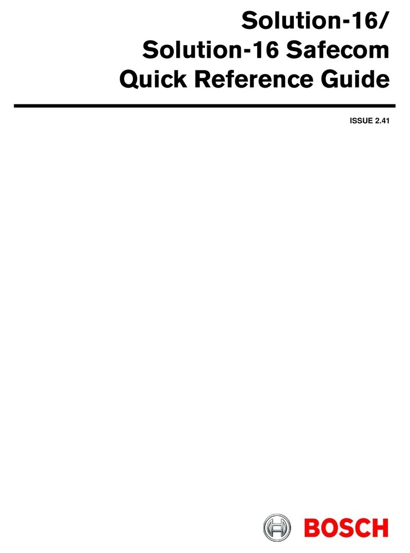 Bosch Solution-16 safecom Manual de usuario