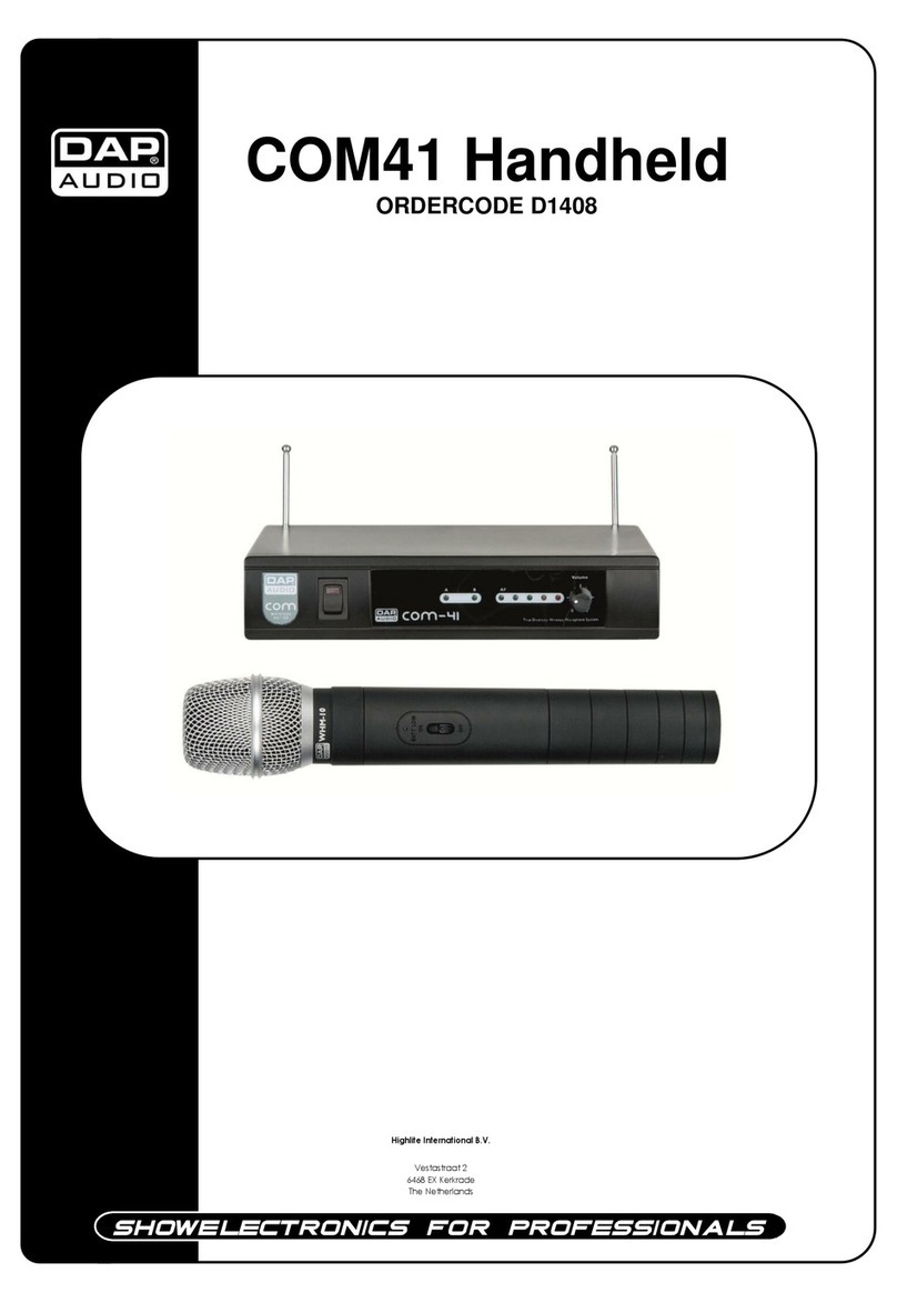 DAPAudio COM41 HANDHELD Manual de usuario