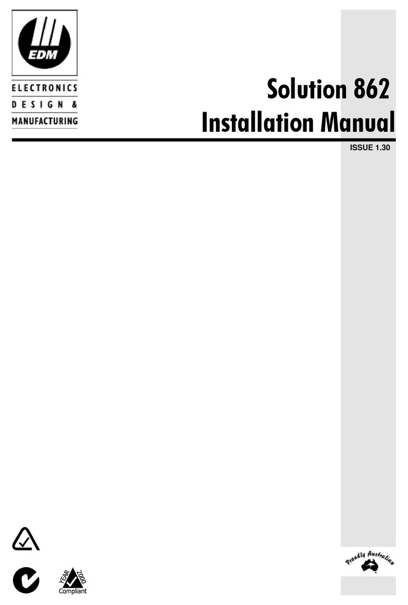 EDM Solution 862 Manual de usuario EDM Solution 862 Manual de usuario