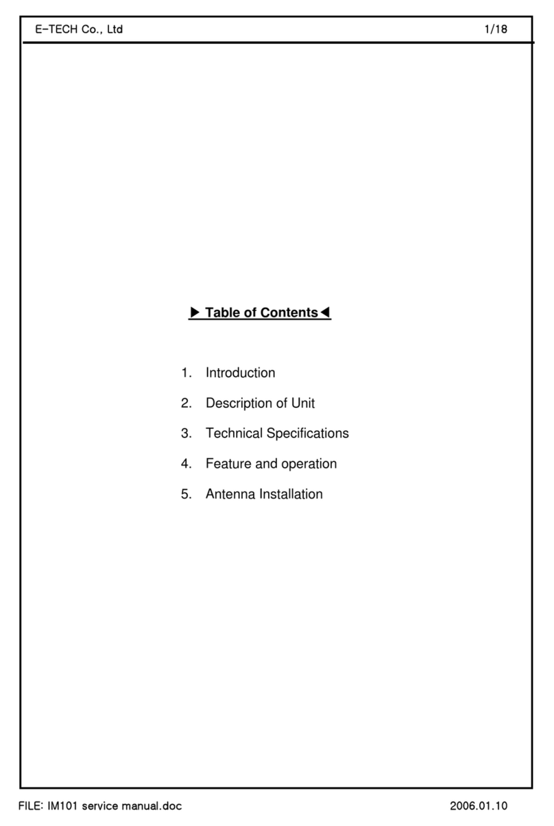 E-Tech IM101 Manual de usuario