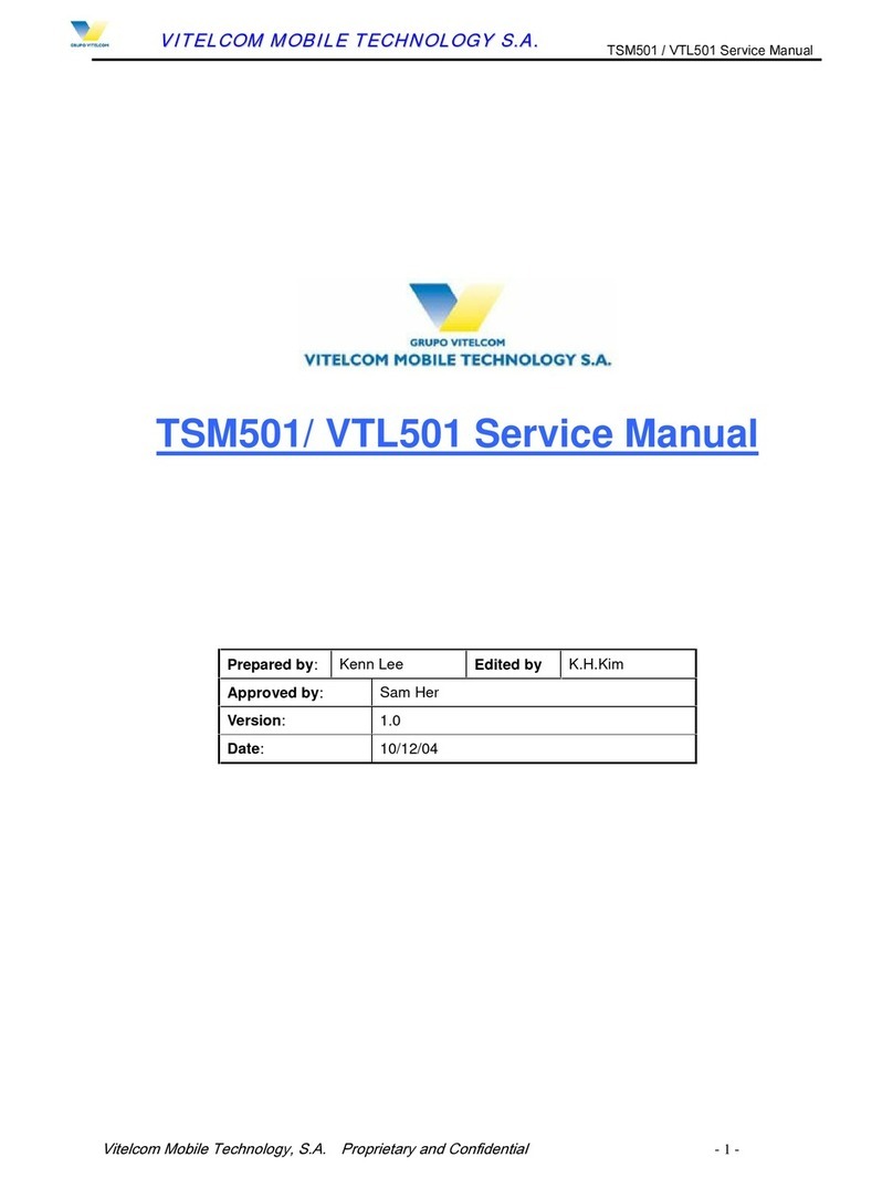 Vitelcom TSM501 Manual de usuario