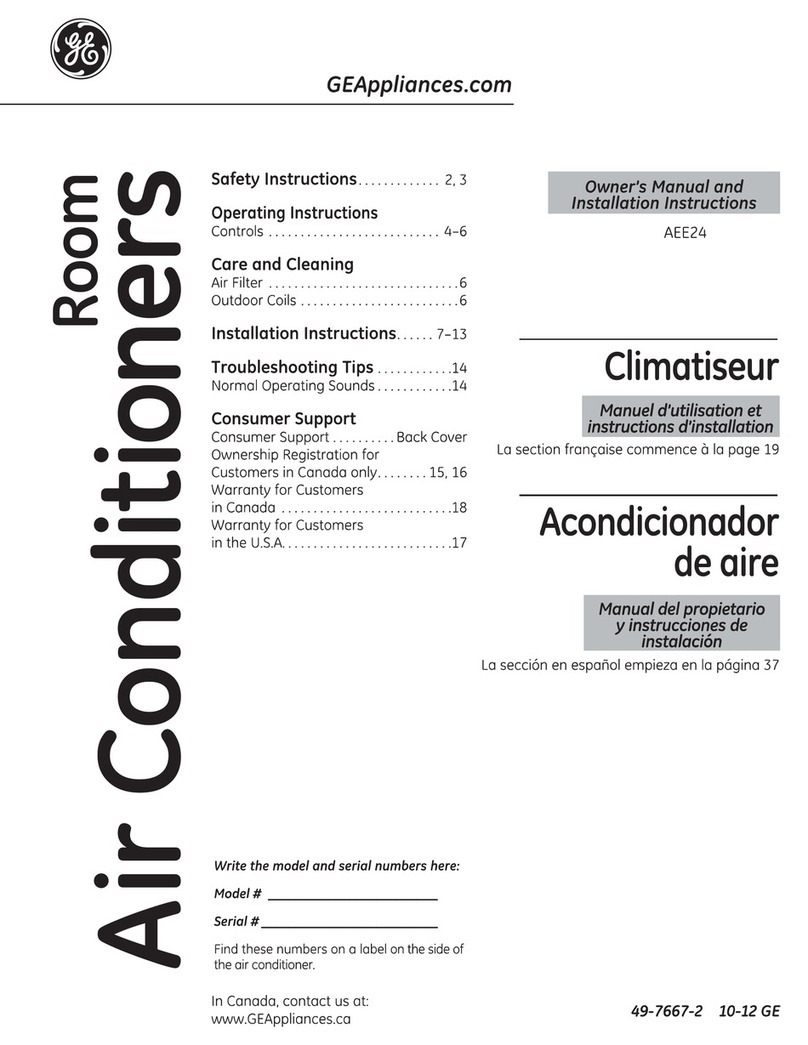 GE Appliances AEE24 Instrucciones de funcionamiento