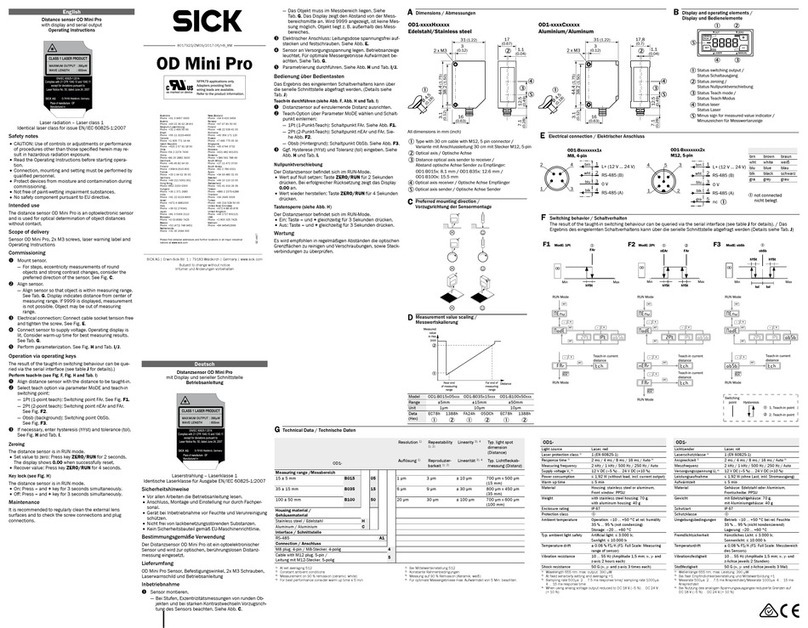 SICK OD Mini Pro Manual de usuario