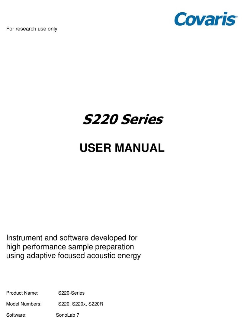 Covaris S220 Manual de usuario