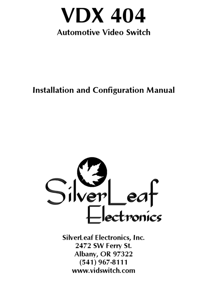 SilverLeaf Electronics VDX 404 Manual