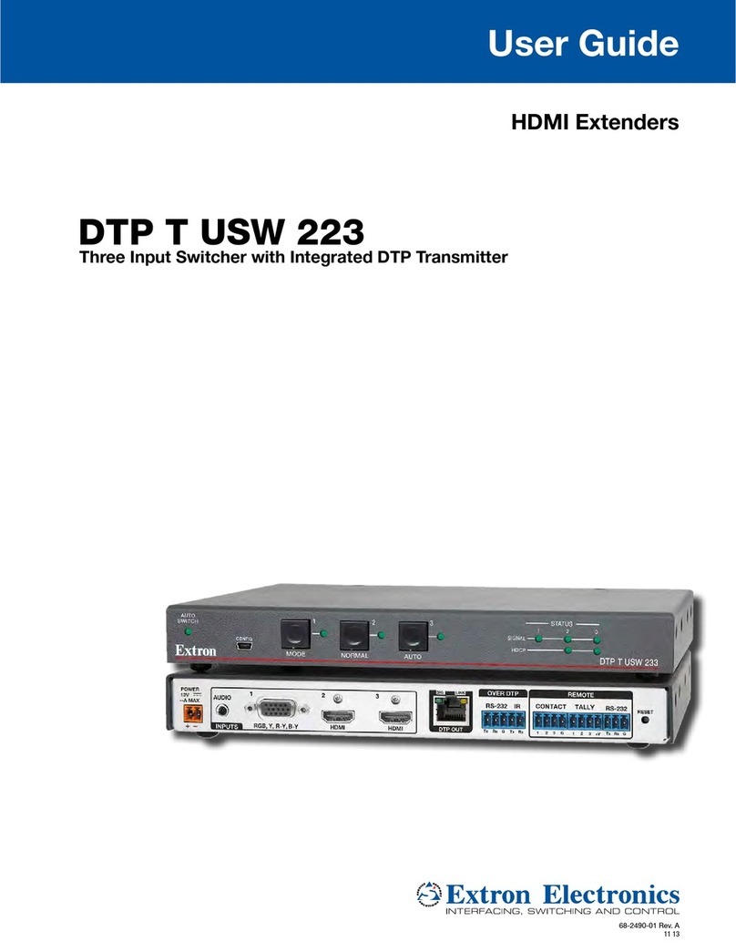 Extron electronics DTP T USW 223 Manual de usuario