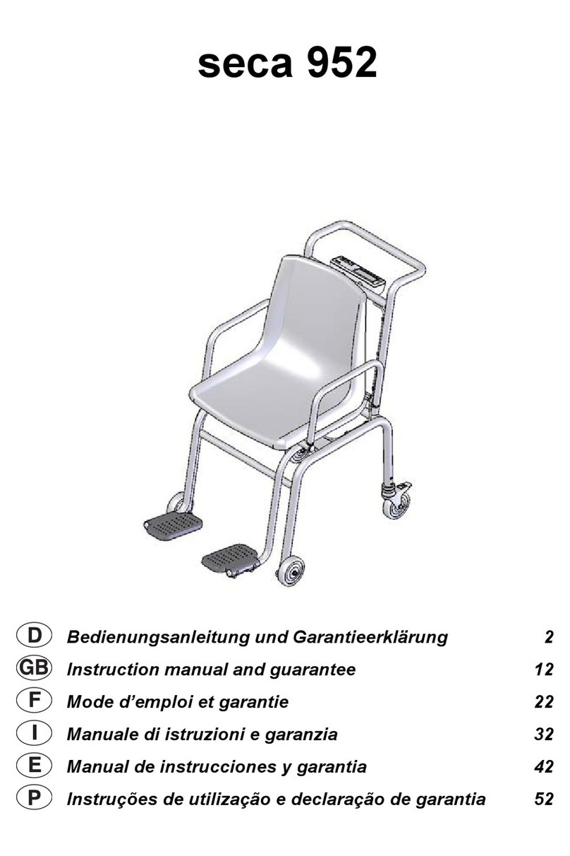 Seca 952 Manual de instrucciones