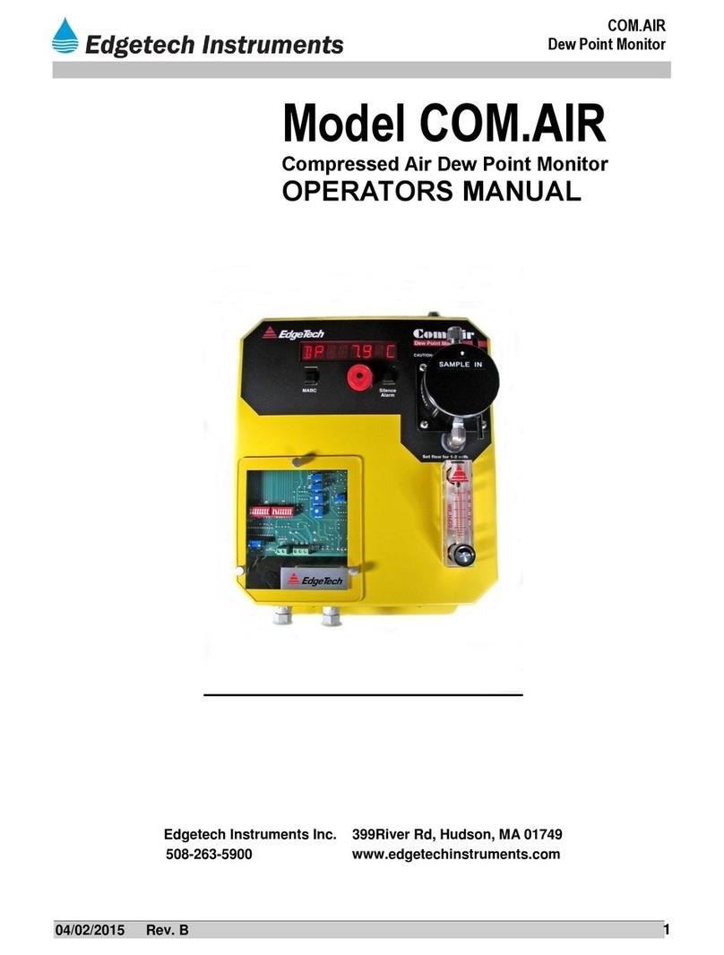 Edgetech COM.AIR Manual de usuario