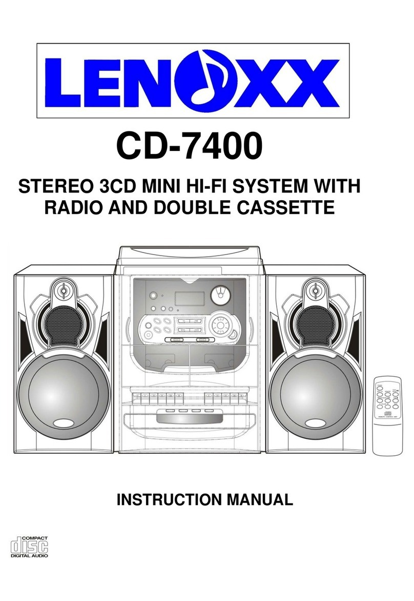 Lenoxx CD7400 Manual de usuario