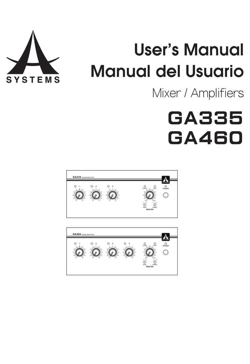 A SYSTEMS GA335 Manual de usuario