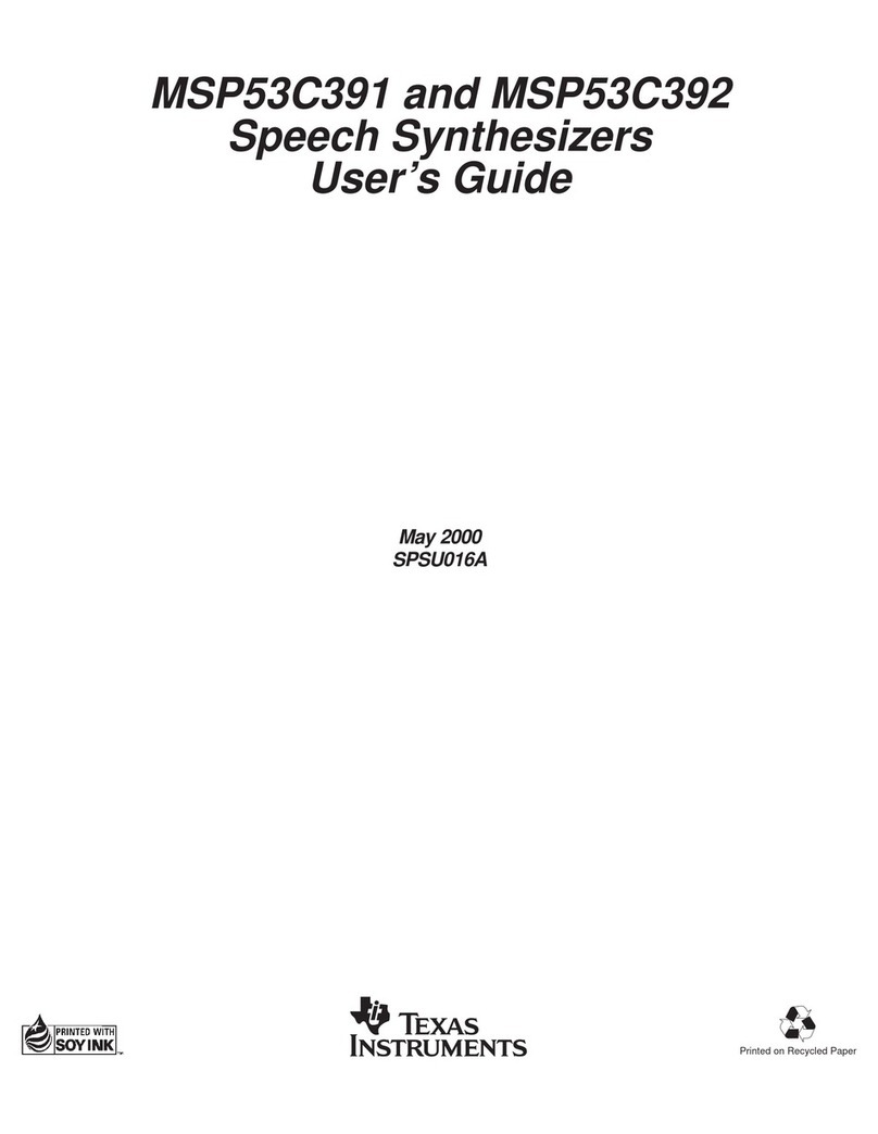 Texas Instruments MSP53C391 Manual de usuario