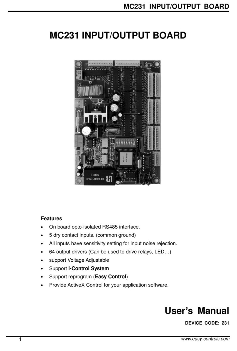 Easy Controls MC231 Manual de usuario