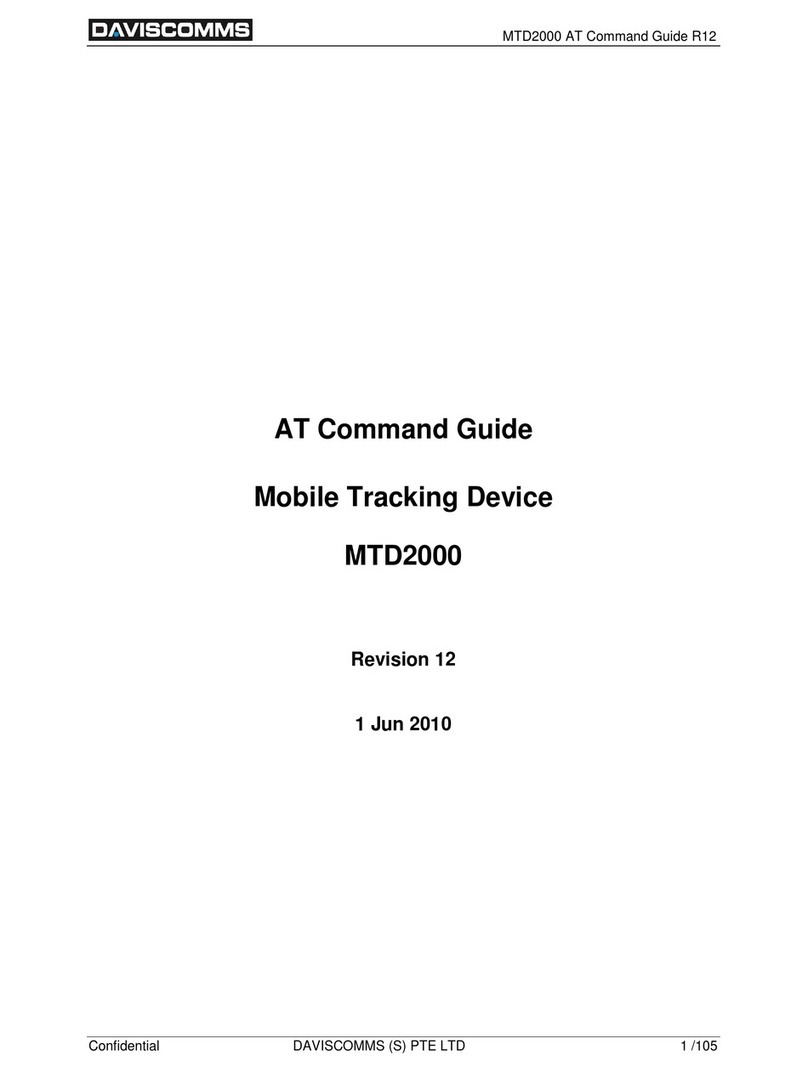 Daviscomms MTD2000 Instrucciones de instalación Daviscomms MTD2000 Instrucciones de instalación