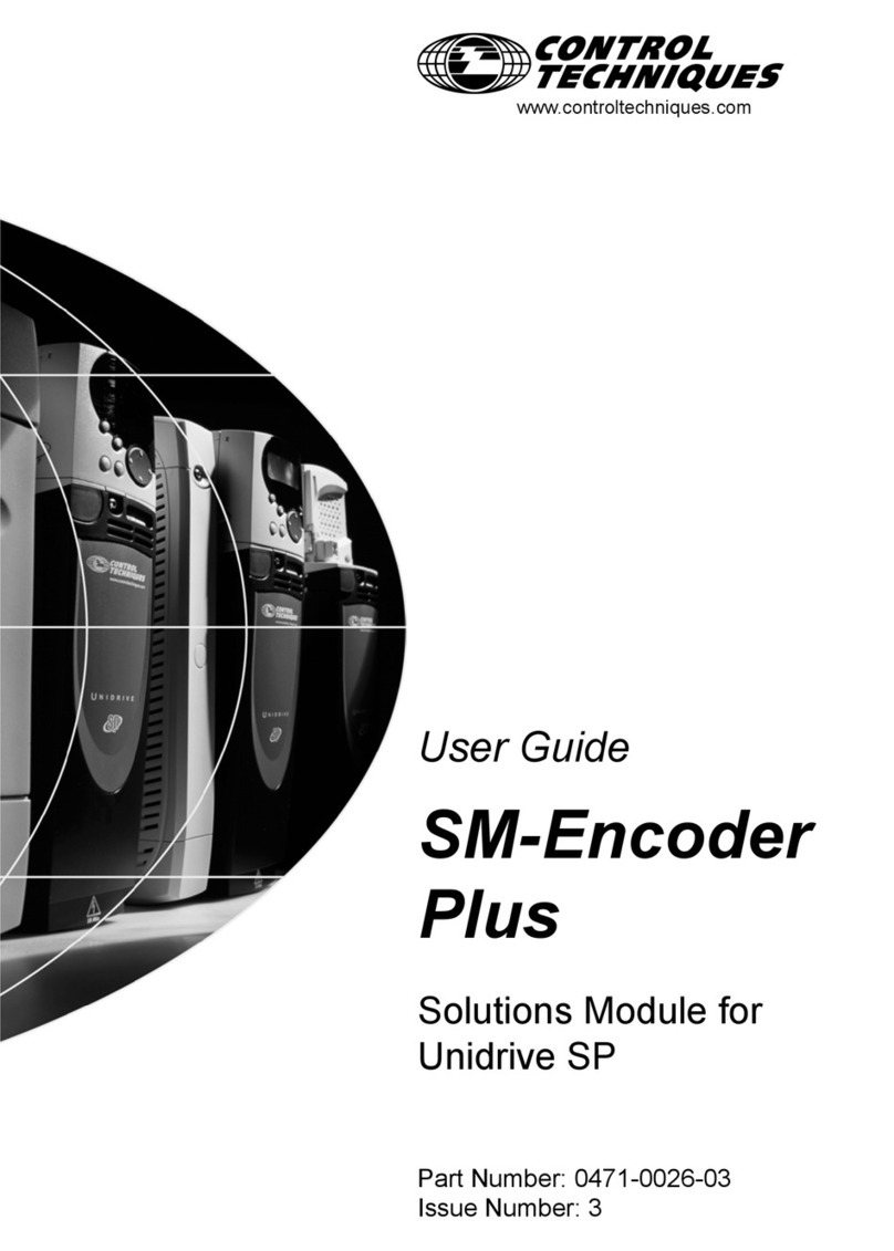 Control Techniques SM-Encoder Plus Manual de usuario
