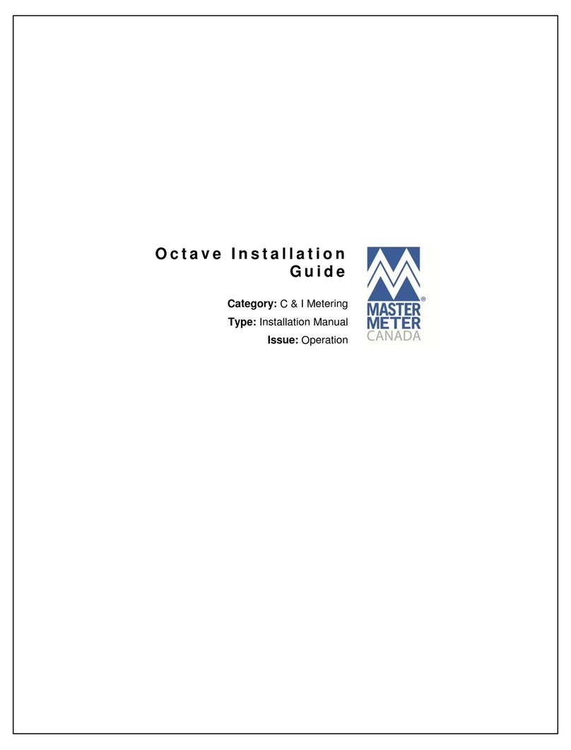 Master Meter octave Manual de usuario