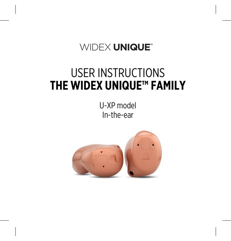 Widex U-XP Manual de usuario