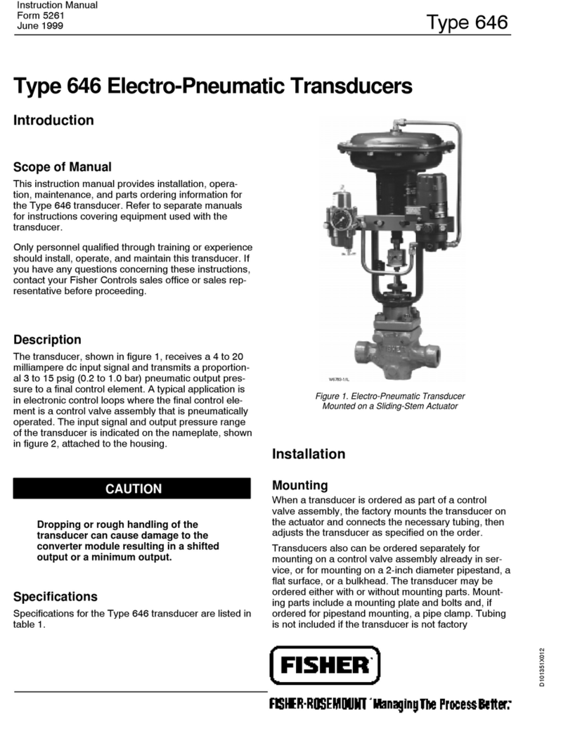 Fisher 646 Manual de usuario