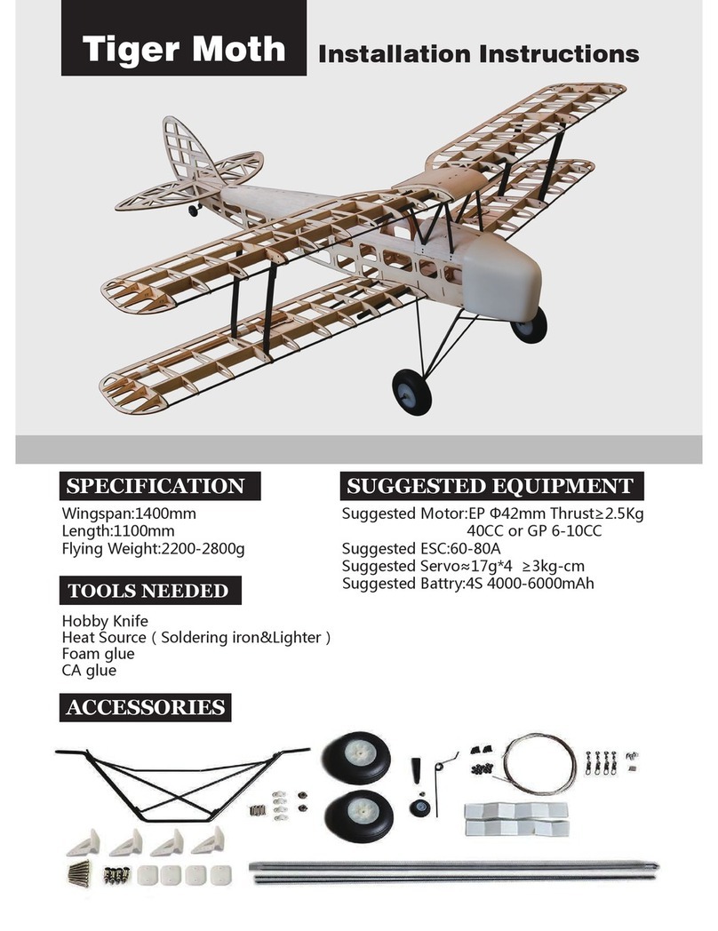 4-Max Models Tiger Moth Manual de usuario