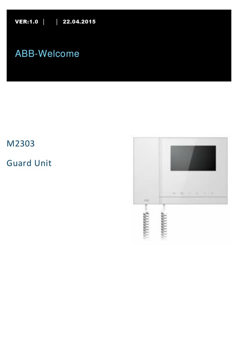ABB Welcome M2303 Manual de usuario