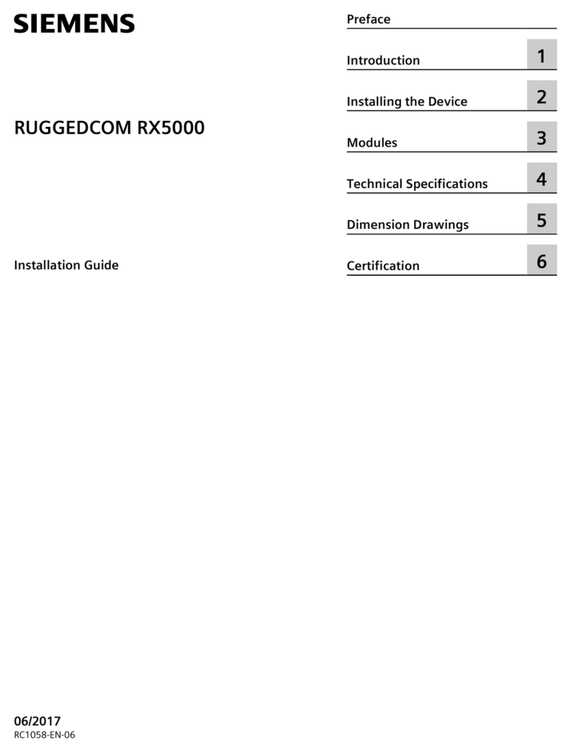 Siemens RUGGEDCOM RX5000 Manual de usuario Siemens RUGGEDCOM RX5000 Manual de usuario