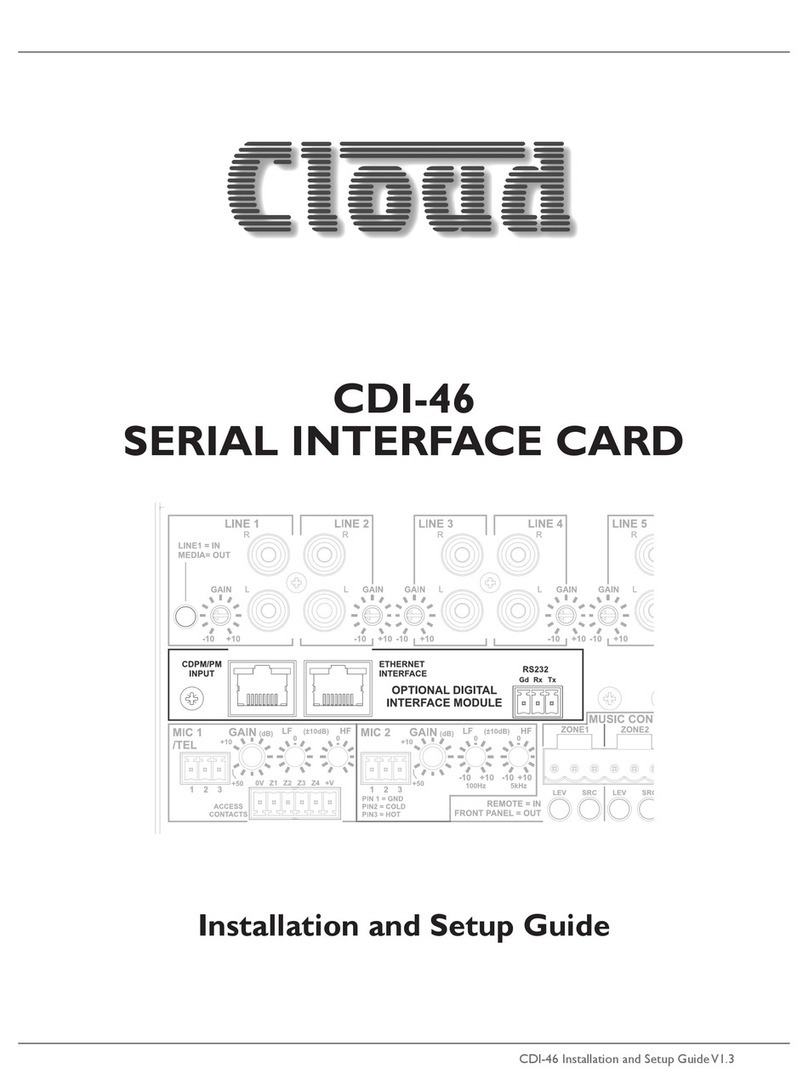 Cloud CDI-46 Instrucciones de montaje