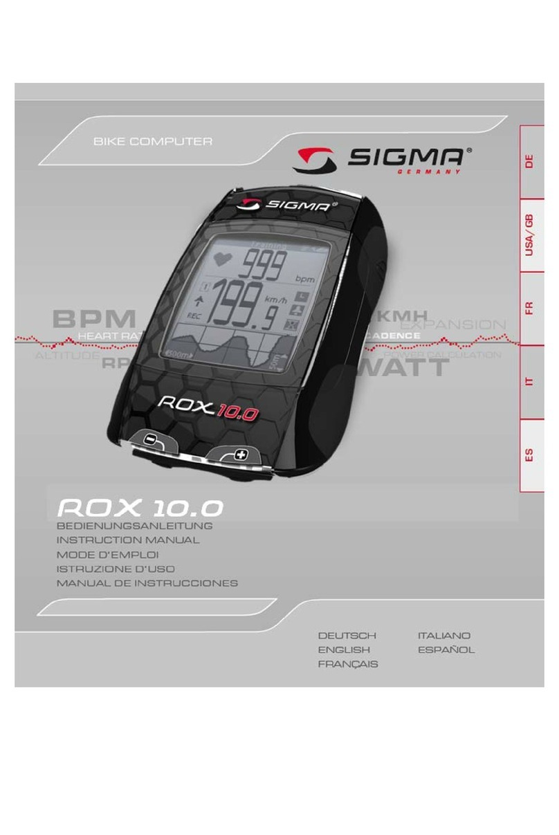Sigma ROX 10.0 Manual de usuario
