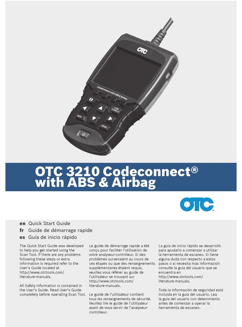 OTC 3210 Codeconnect Manual de usuario