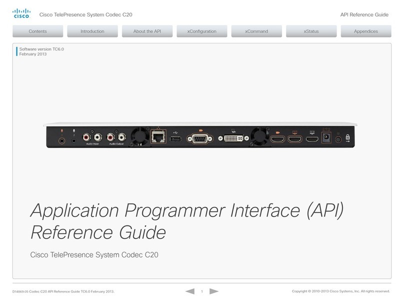 Cisco Quick Set C20 Manual de usuario