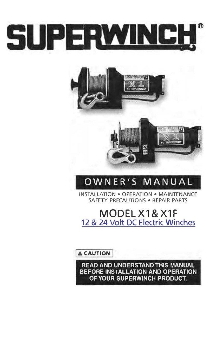Superwinch X1 Manual de usuario