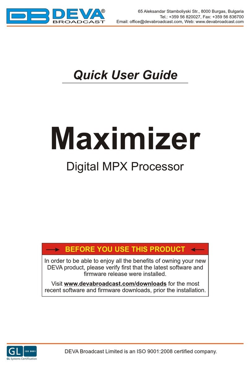 DEVA Maximizer Manual de instrucciones DEVA Maximizer Manual de instrucciones