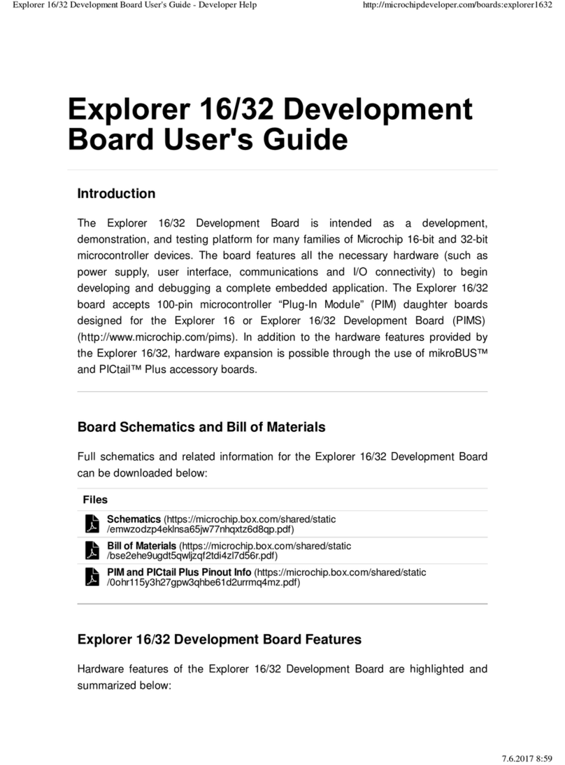 Microchip Developer Explorer 16/32 Manual de usuario